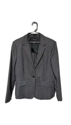 GALLORIA チェック柄 グレー スーツ　セットアップ
