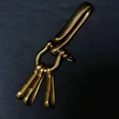 真鍮 カラビナ キーリング キーフックル ヴィンテージ ハンドメイド