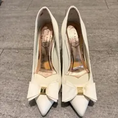 Ted Baker オフホワイト リボン付き ハイヒール　36のサムネイル