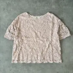earth music&ecology総フラワーレースカットソー