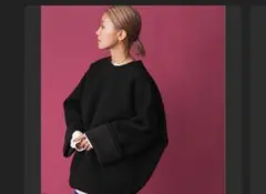 オーバーサイズ ブラック スウェット