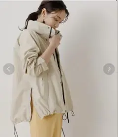 ADAM ET ROPE×GERRY 2WAYフードブルゾン ベージュ