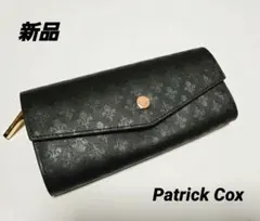 新品】パトリックコックス キングス 二つ折財布 黒 ゴールド×ピンク