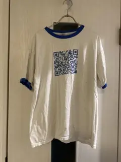 anvil/古着/QRコード/Tシャツ/Lサイズ/ホワイト