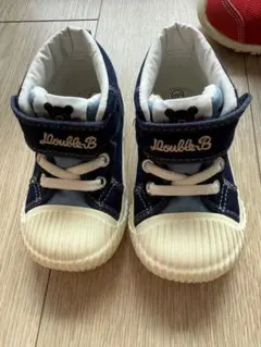 Miki House ネイビー ハイカットスニーカー