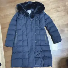 Viaggio Blu ダウン ロングコートラビットファー 2way ネイビー