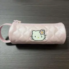 ハローキティ　キルティング　ペンケース　サンリオ　レトロ　平成