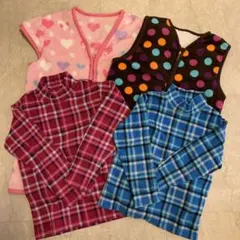 お値下げ‼️ユニクロ フリース ベスト 120cm 130cm 4枚セット