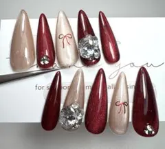 ネイルチップ　マグネットネイル　ジルコニア　ちゅるんネイル