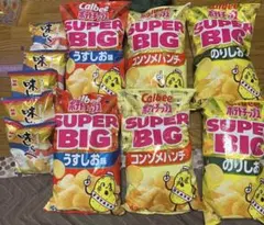 ポテトチップス SUPER BIG 大容量472g 6袋 味しらべ5袋セットのサムネイル
