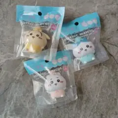 【新品未使用　美品】ちいかわ　ソフビインテリアマスコット　ハチワレうさぎ　セット