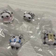 たれぱんだ マスコットチャーム めじるしアクセサリー　4個セット　新品