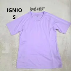 【美品】イグニオ iCOOL スポーツTシャツ 半袖 吸汗速乾 パープル Sのサムネイル