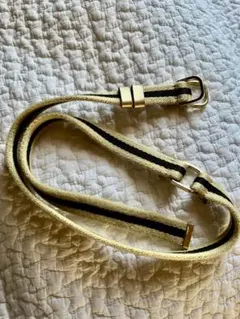 GUCCI ベージュ&黒　ベルト