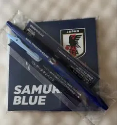 SAMURAI BLUE 日本代表 オリジナルメモ帳　ボールペンセット
