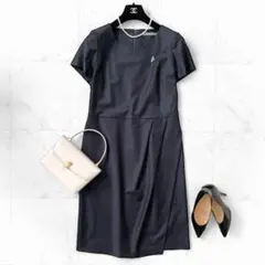 極美品 セオリーリュクス Executive ワンピース 紺 クリーニング済