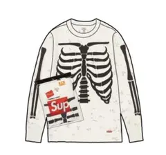 【即完品】花柄 Supreme x Hanes Bones サーマルCrew