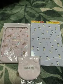 PAUL & JOE 猫柄クリアファイル・ポーチ・マルチケース❤️