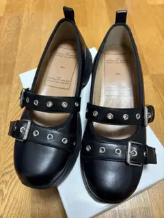 GU rokh コラボ メリージェーンシューズ BLACK Lサイズ