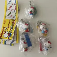 ハローキティ 70'sフィギュアマスコット 全5種 フルコンプ ガチャ