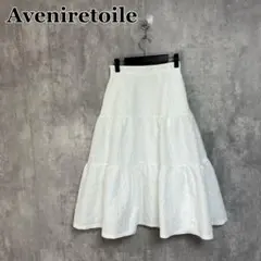 Aveniretoile フラワージャガードギャザー切替スカート 36のサムネイル