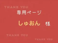 しゅおん様専用ページです。