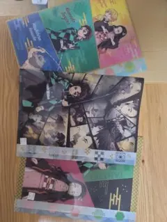 鬼滅の刃★クリアファイル5ポケット×3枚セット