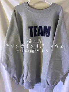 極上品チャンピオンリバースウェーブ刺繍タグ両面プリント