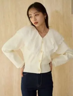 2026年最新】レースカラーニットプルオーバー snidelの人気アイテム