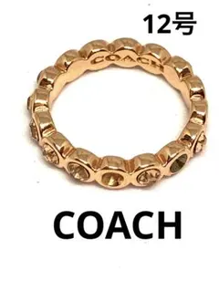 か*や様 COACH コーチ リング ゴールド ストーン レディース アクセサリ