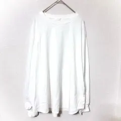 ショコラフィネローブフリーサイズ 着回しやすい ホワイト 長袖 Tシャツ