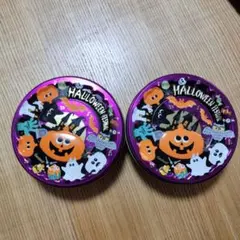 ハロウィンデザイン スチール缶 2個セット