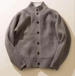 美品✨アーバンリサーチ ハミルトンラムズウールスタンドカラーカーディガン ニット