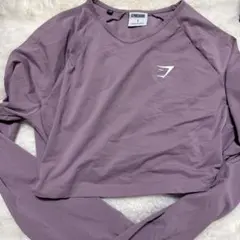 GYMSHARK ラベンダー クロップド長袖