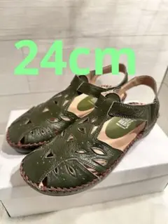 FIZZ REEN 1750レザーサンダル ブルーグリーン 24cm 日本製のサムネイル