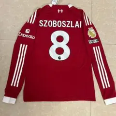 25/26リバプールホーム長袖ユニフォーム 8番 SZOBOSZLAI
