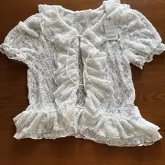 レースの半袖ボレロ(新品)のサムネイル