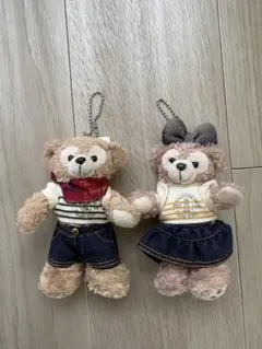 [ディズニー・ぬいぐるみバッジ]ダッフィー&シェリーメイ　2点セット