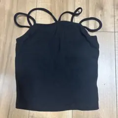 ダブルストラップ キャミソール ブラックのサムネイル