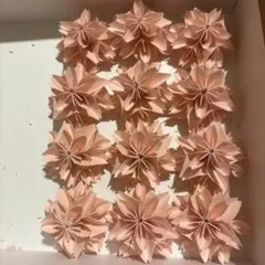 折り紙 桜 壁面飾り 濃いピンク 12枚セット ハンドメイド 春のサムネイル