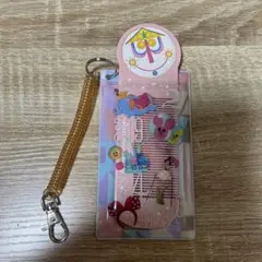 東京ディズニーリゾート コーム ストラップ付き　イッツアスモールワールド柄