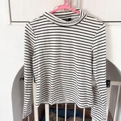 シンプルボーダー柄トップス　Lサイズ