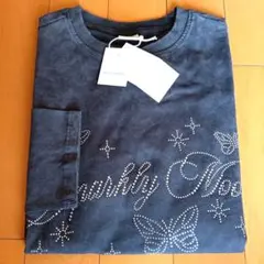 新品ZARA　ラインストーンロンT