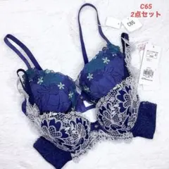 C65 トリンプ　フロラーレ　ブラジャー2点セット