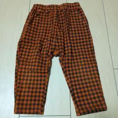 赤と黒のチェック柄パンツ80cm