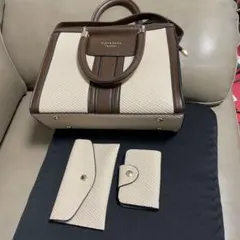 PLAY&SIGN ストライプショルダーバッグ