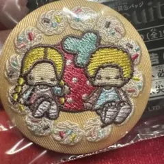 パティー&ジミー サンリオキャラクターズ 刺繍缶バッジ
