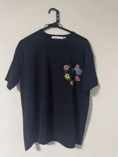 rehacer ブラック 花柄刺繍 Tシャツ Sのサムネイル
