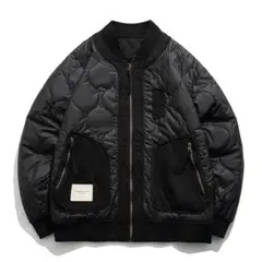 KARAKU キルティング中綿フライトジャケット 新品未使用品 M ブラック 黒