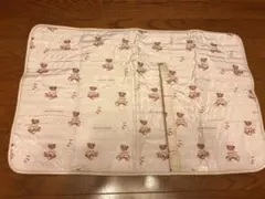 『美品』　ジェラートピケ　 おむつ替えマット クマ　ピンク